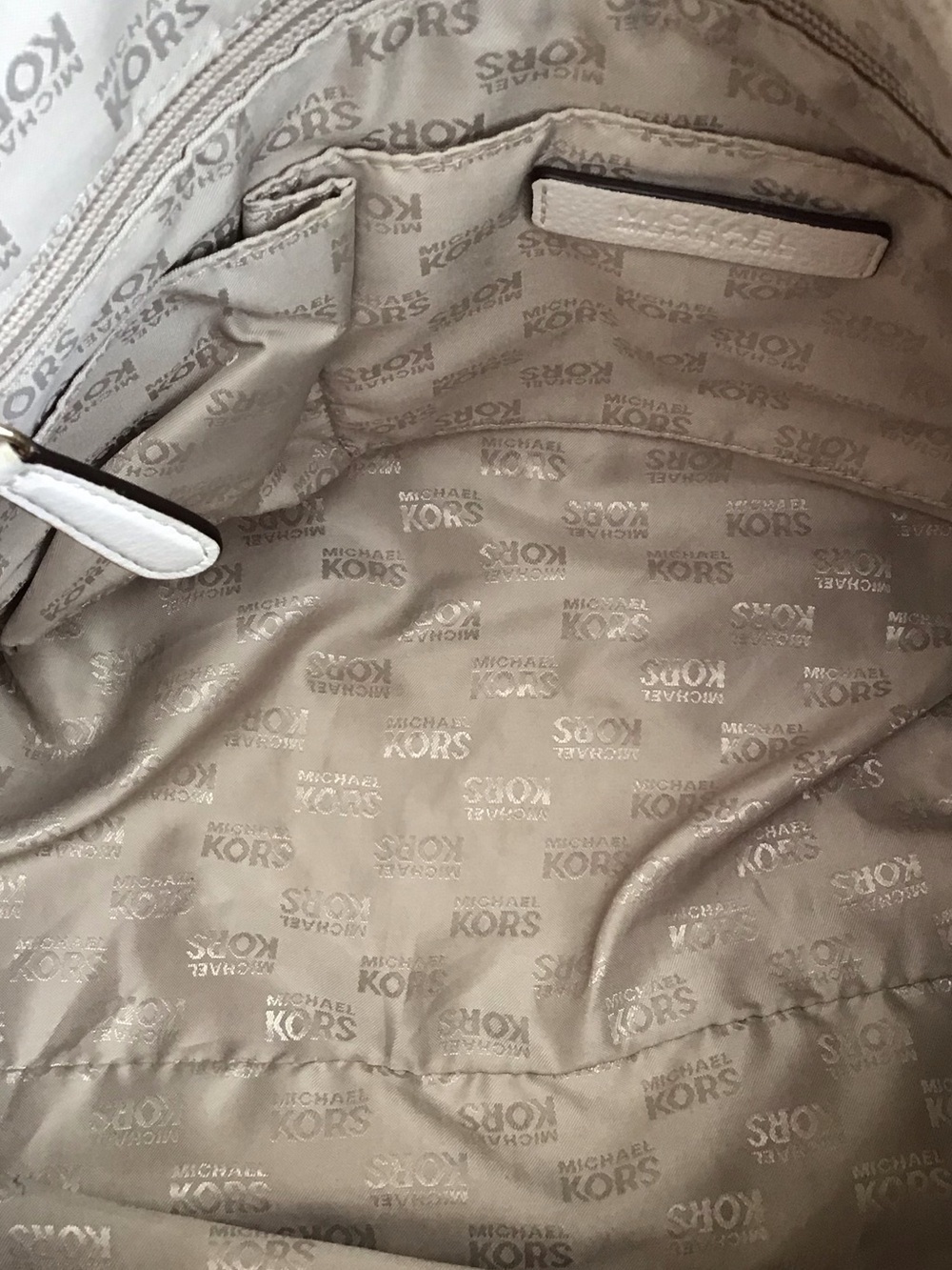 Michael Kors Portland Leather Satchel in Vanilla - Picture 11 of 12